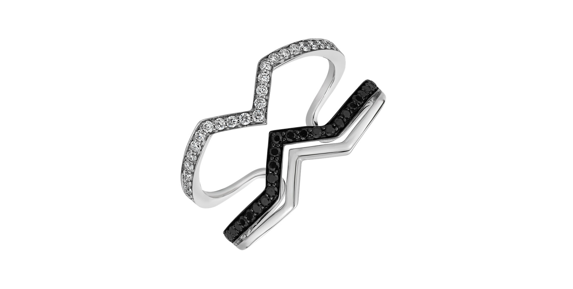 Prsten s diamanty Broken Aura