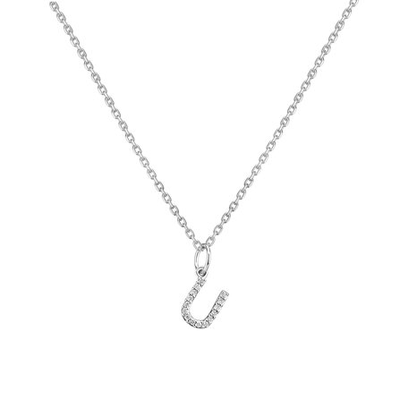 Přívěsek s diamanty Line Glitter  U