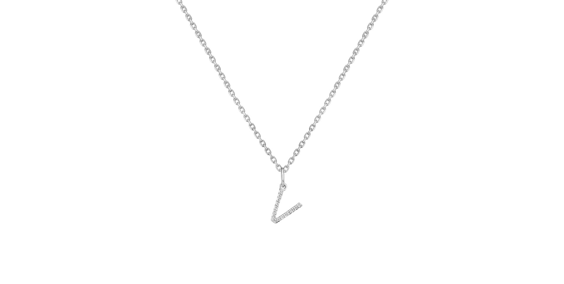 Přívěsek s diamanty Line Glitter  V