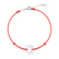 Diamantový náramek se šňůrkou Love Circle6