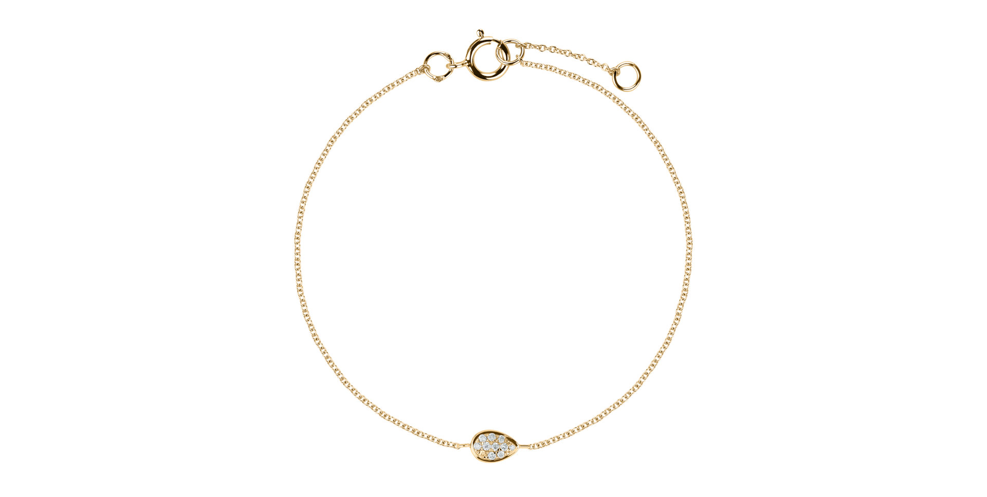 Náramek s diamanty Shiny Drop