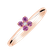 Prsten s diamantem a růžovými safíry Divine Bloom6