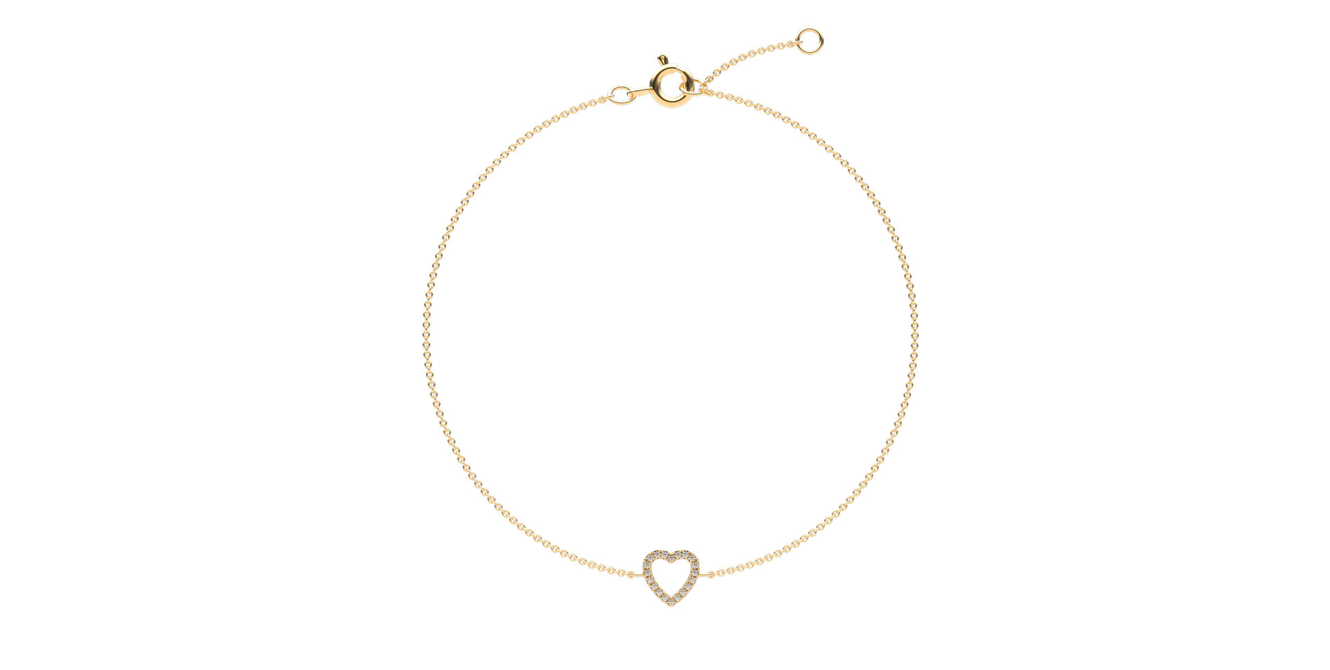 Náramek s diamanty Tender Heart