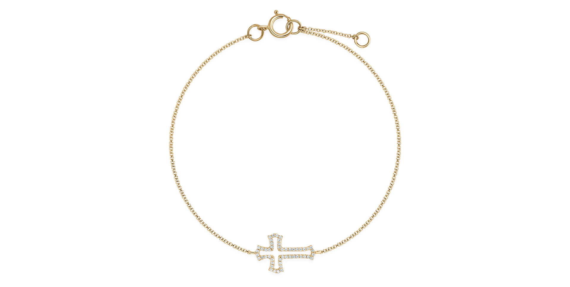 Náramek s diamanty Cross