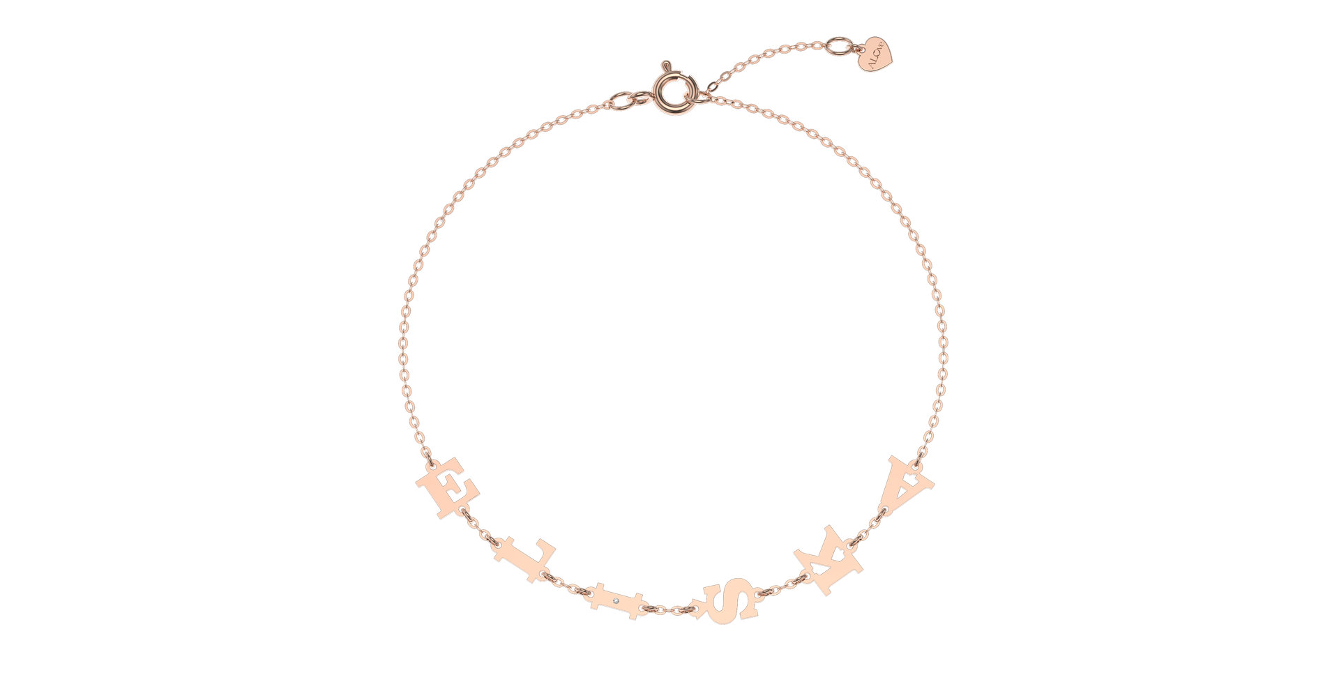 Náramek s diamantem Big Letters