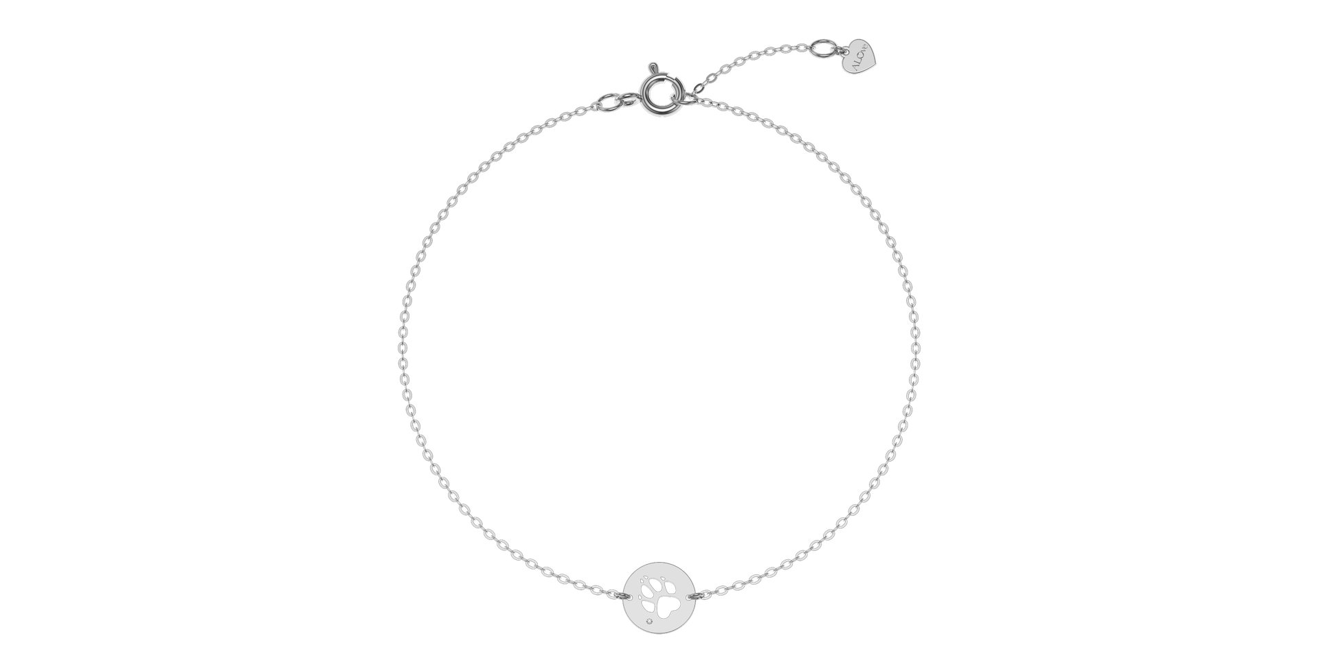 Náramek s diamantem Dog Paw