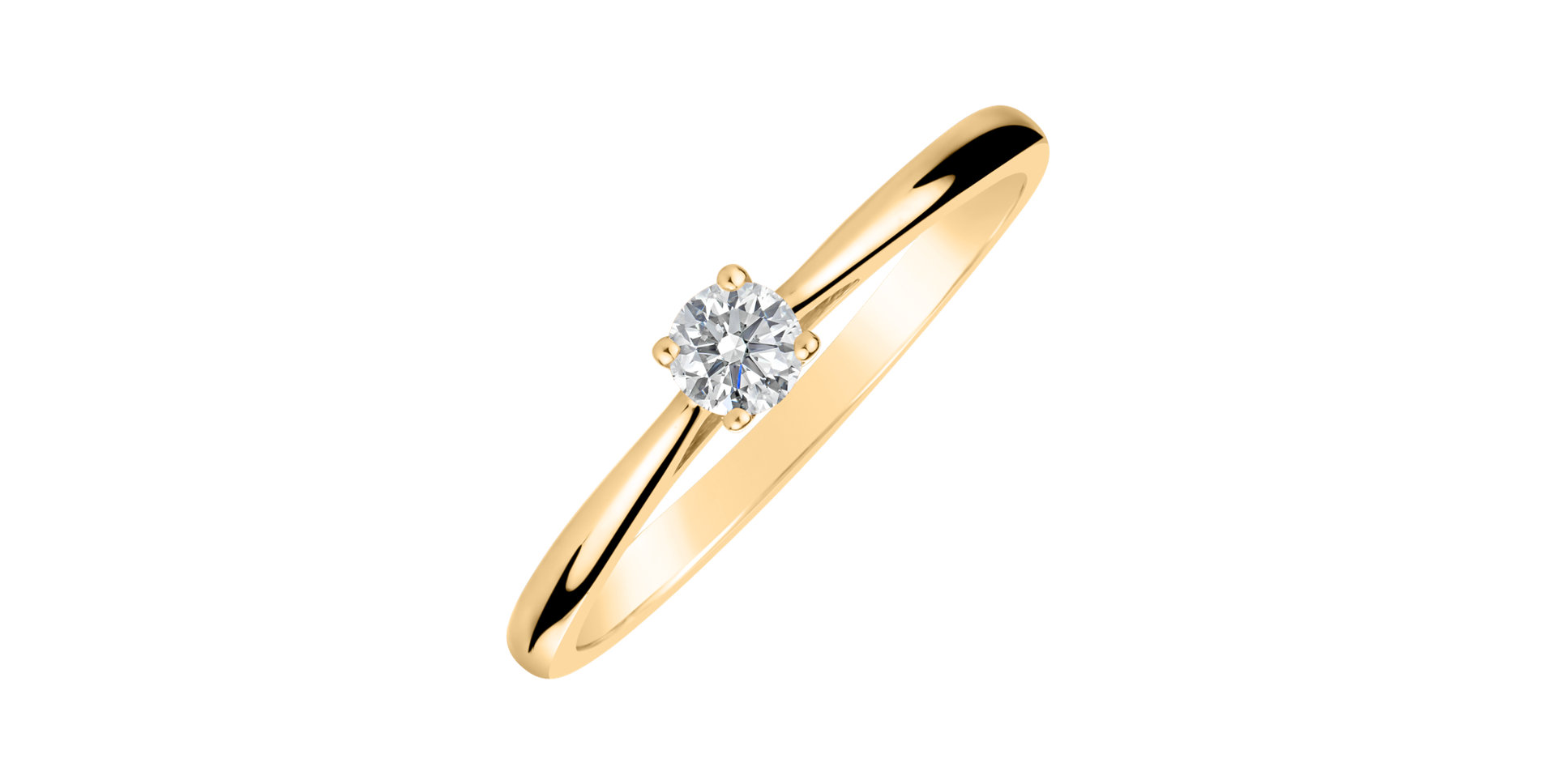 Prsten s diamantem Made with Love