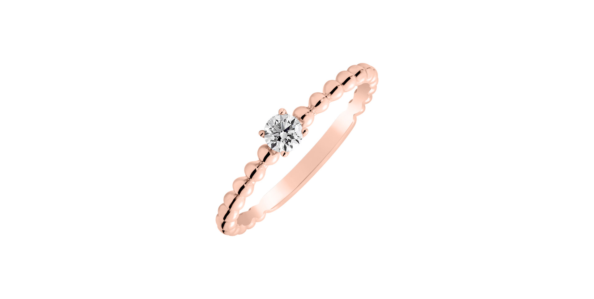 Prsten s diamantem Bubble Love