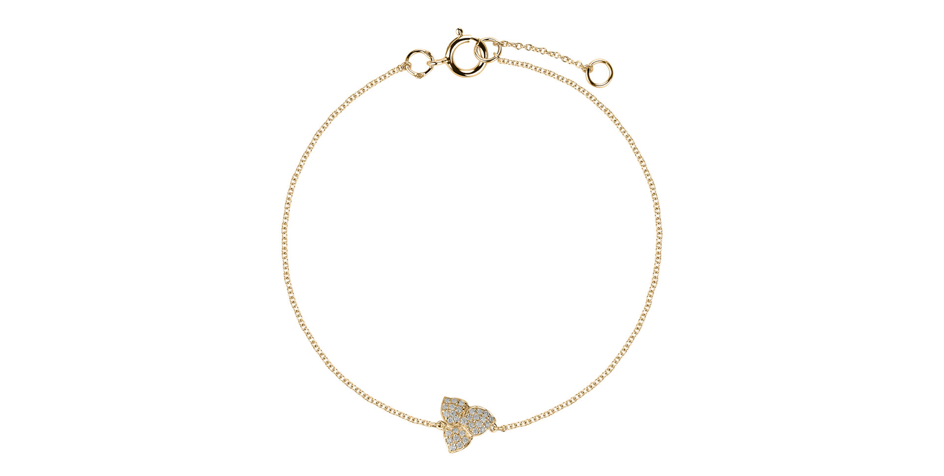 Náramek s diamanty Shiny Petals