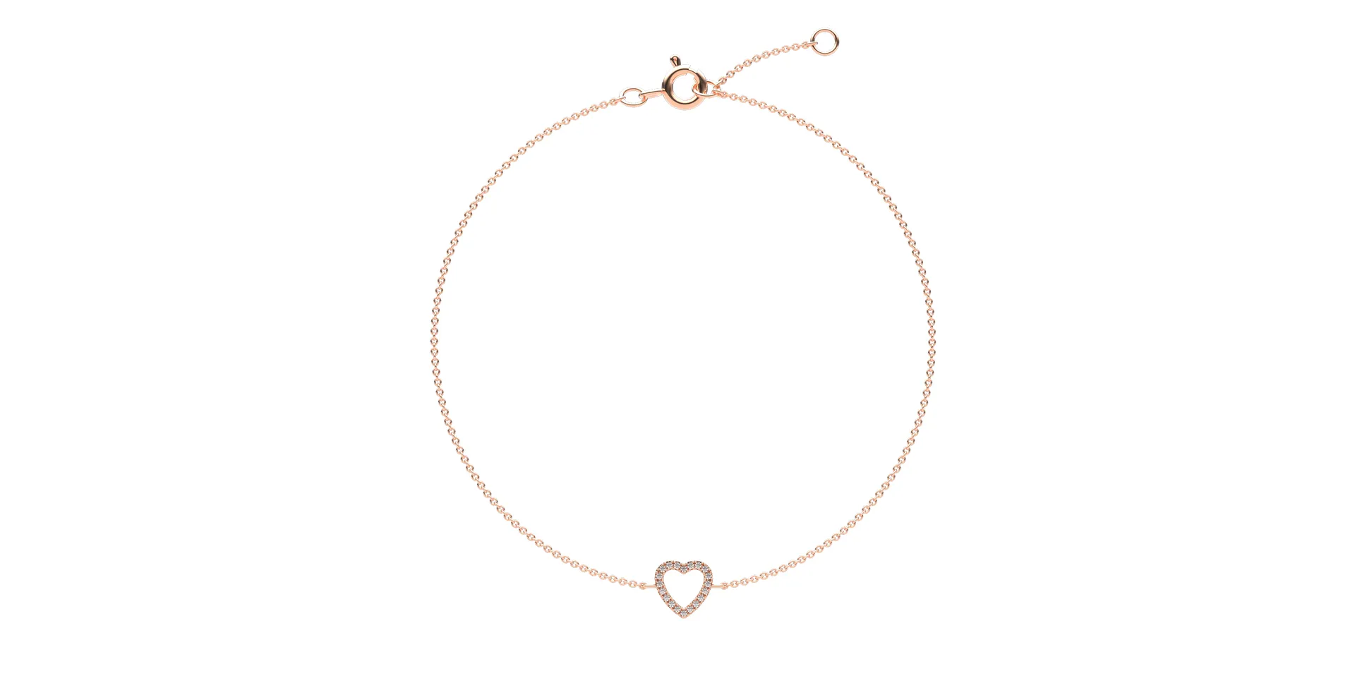 Náramek s diamanty Tender Heart