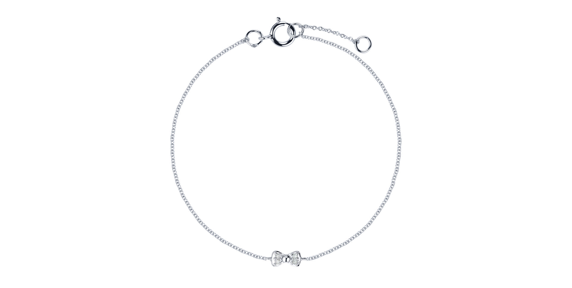 Náramek s diamanty Shiny Bow