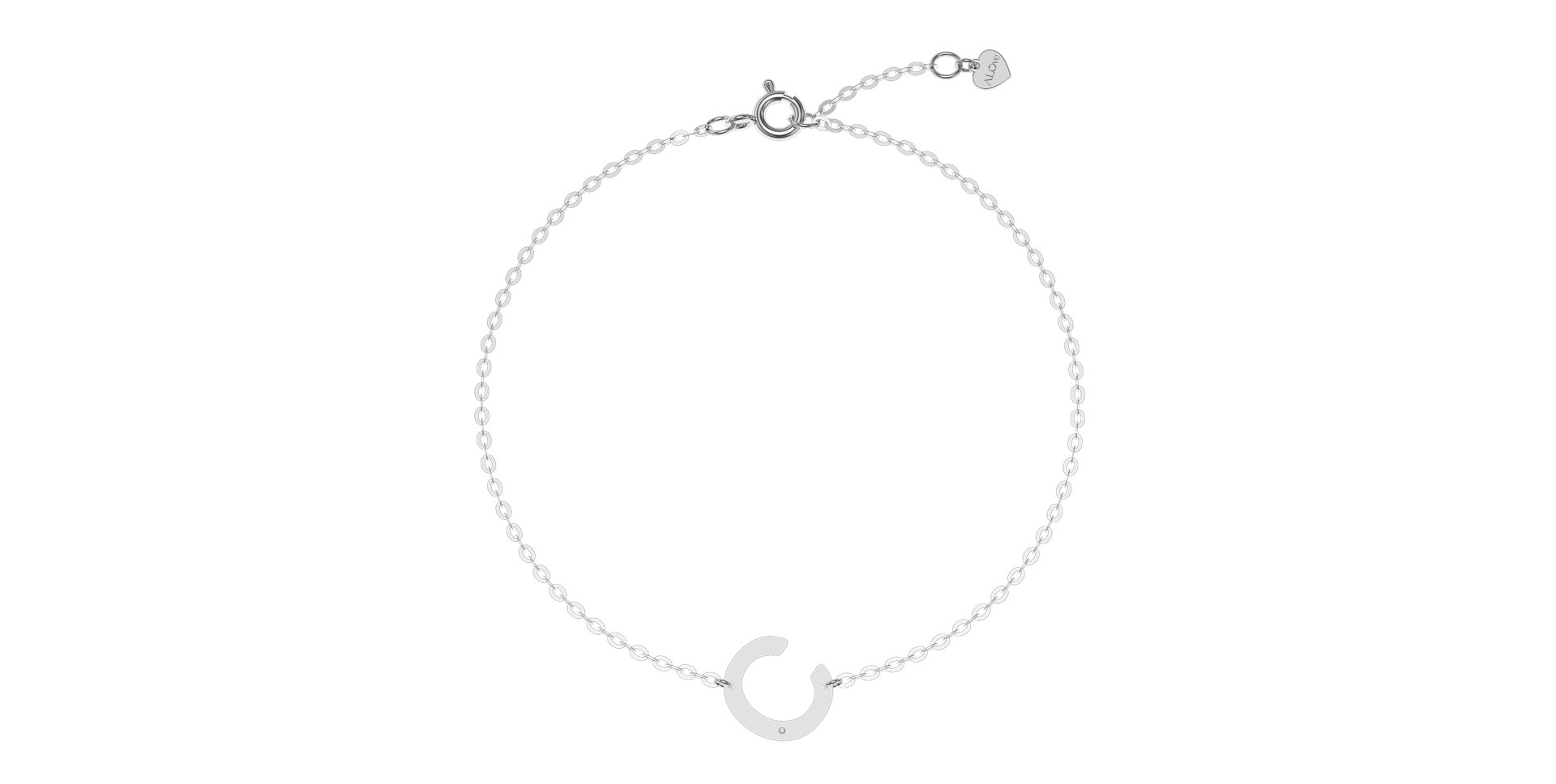 Náramek s diamantem Big Line C