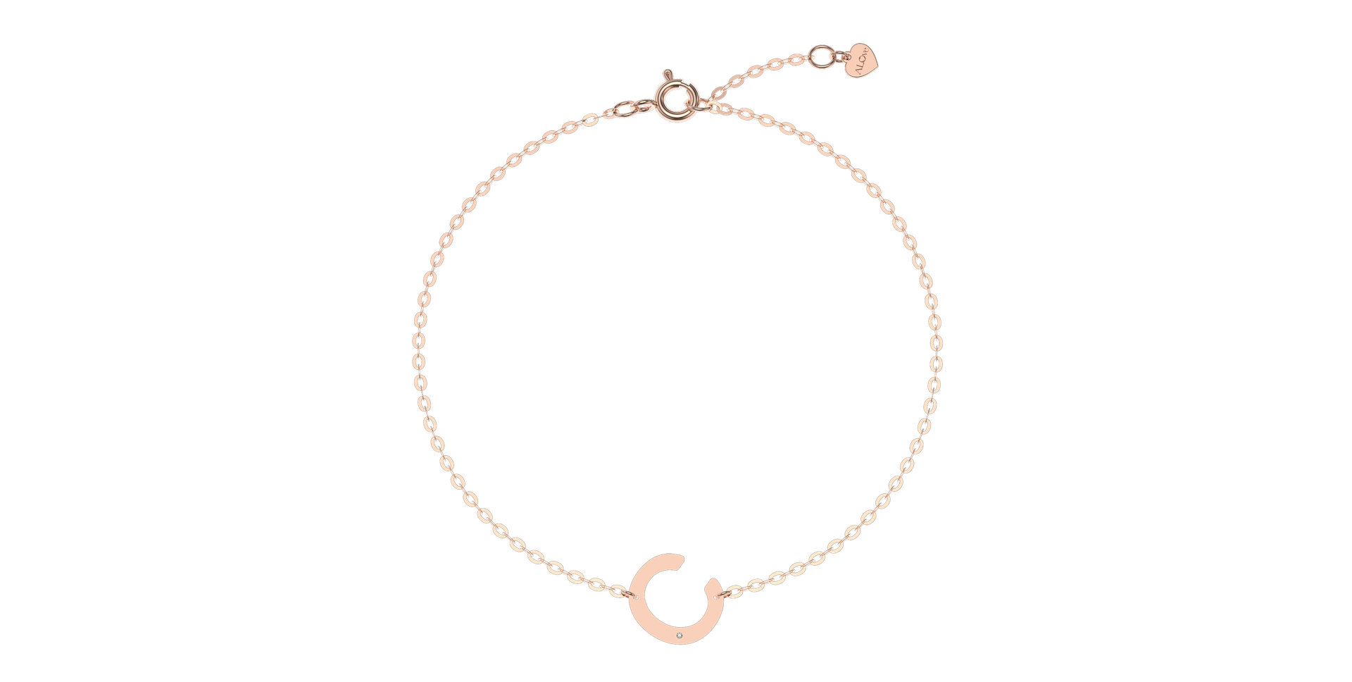 Náramek s diamantem Big Line C