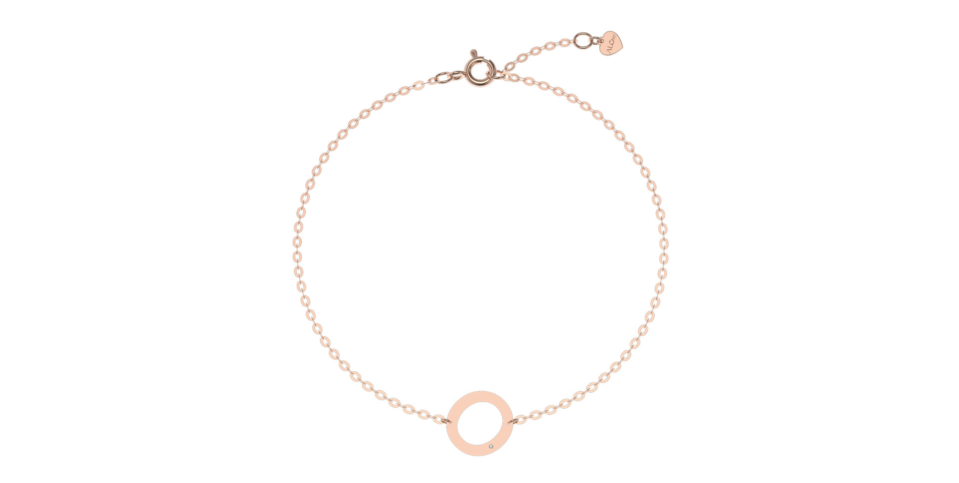 Náramek s diamantem Big Line O