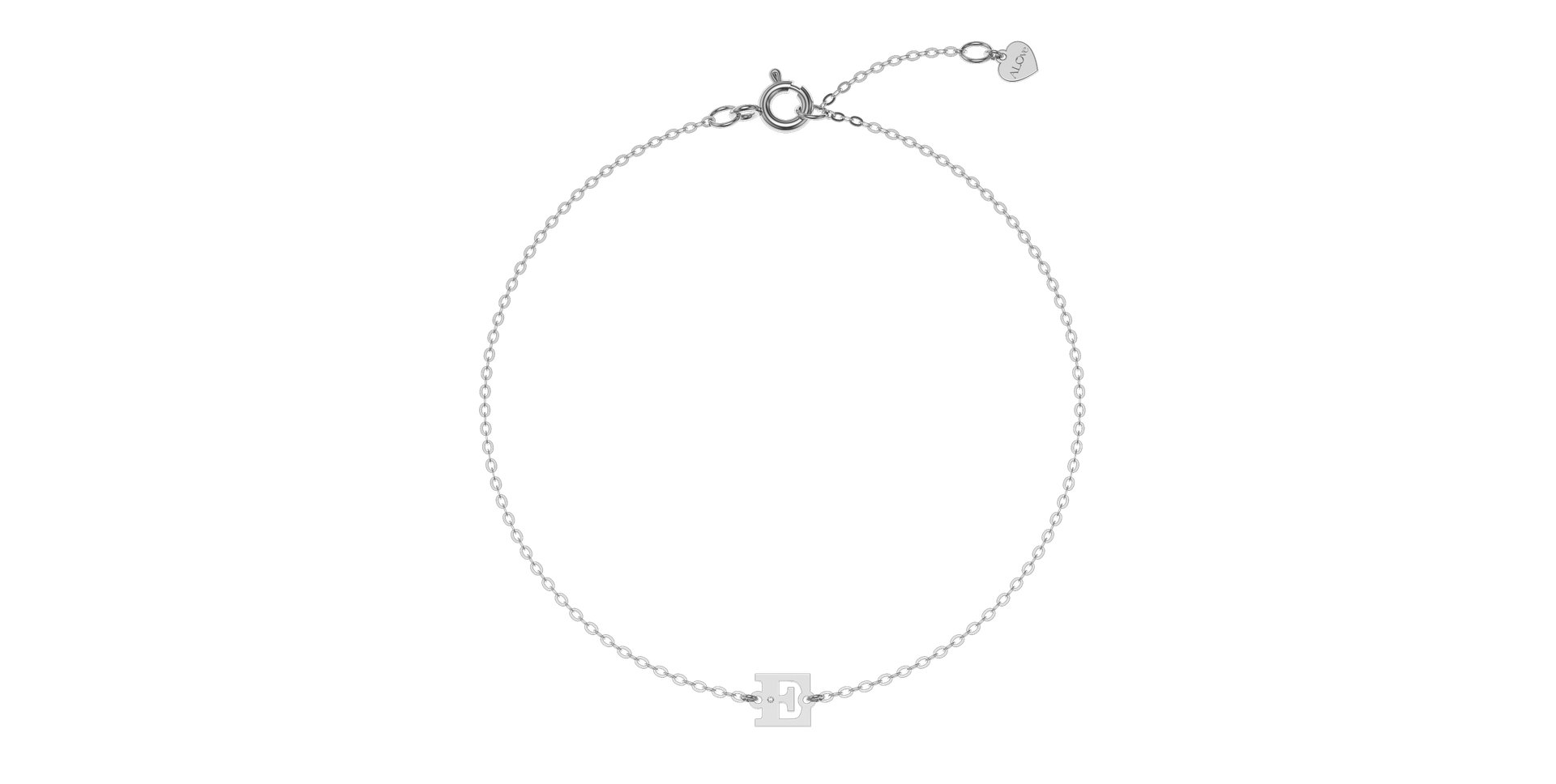 Náramek s diamantem Classic Big E