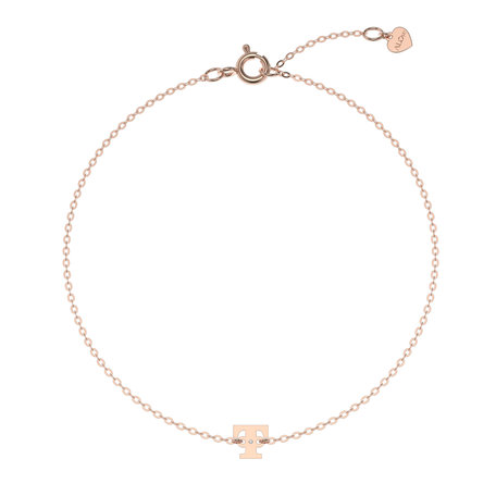 Náramek s diamantem Classic Big T