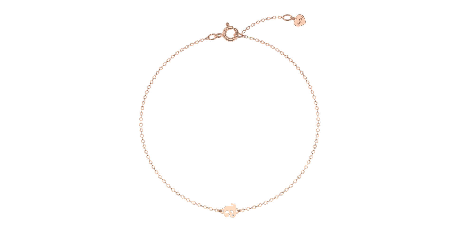 Náramek s diamantem Classic Little A