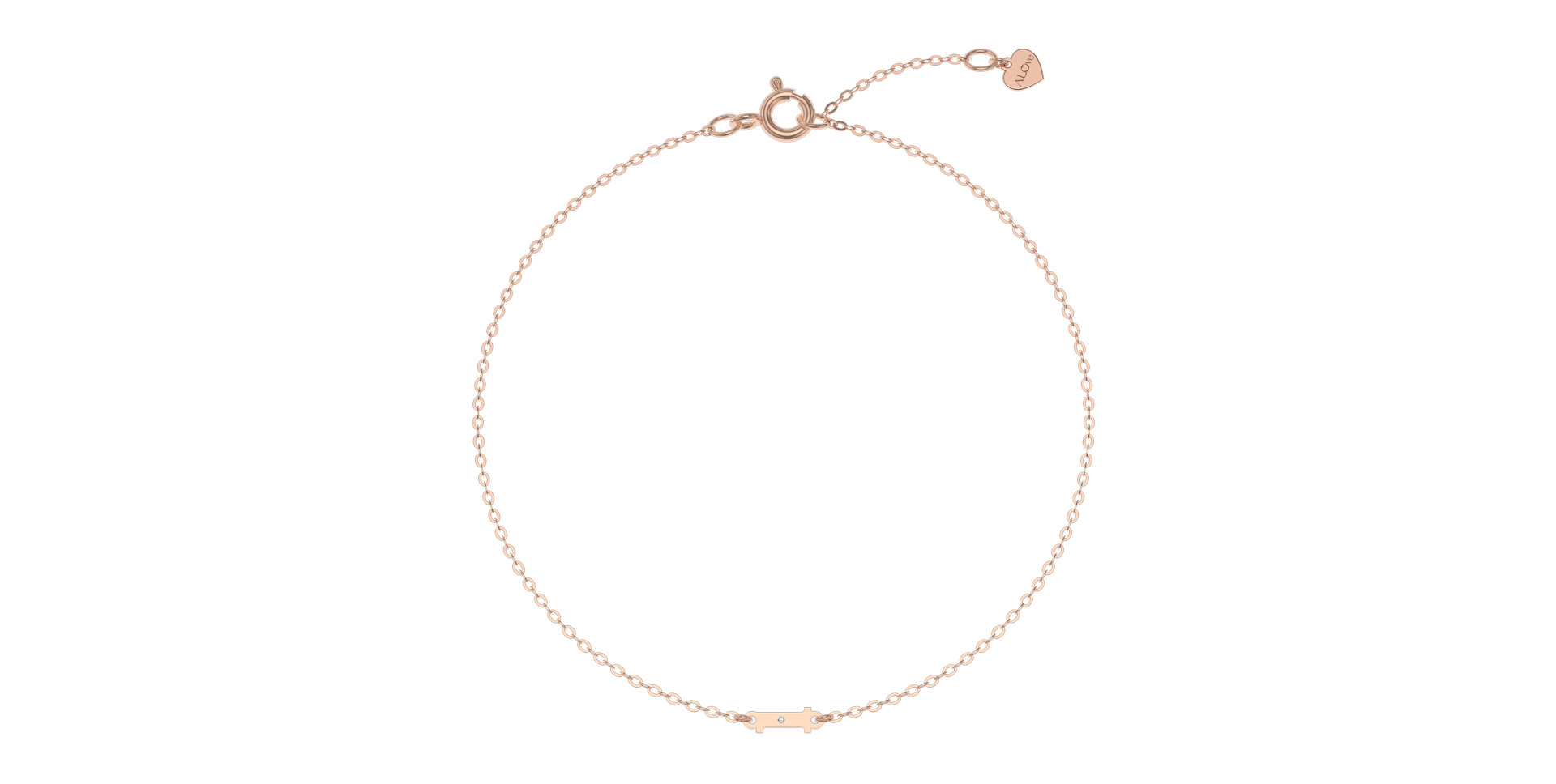 Náramek s diamantem Classic Little L