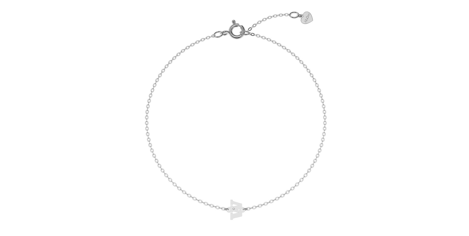 Náramek s diamantem Classic Little W