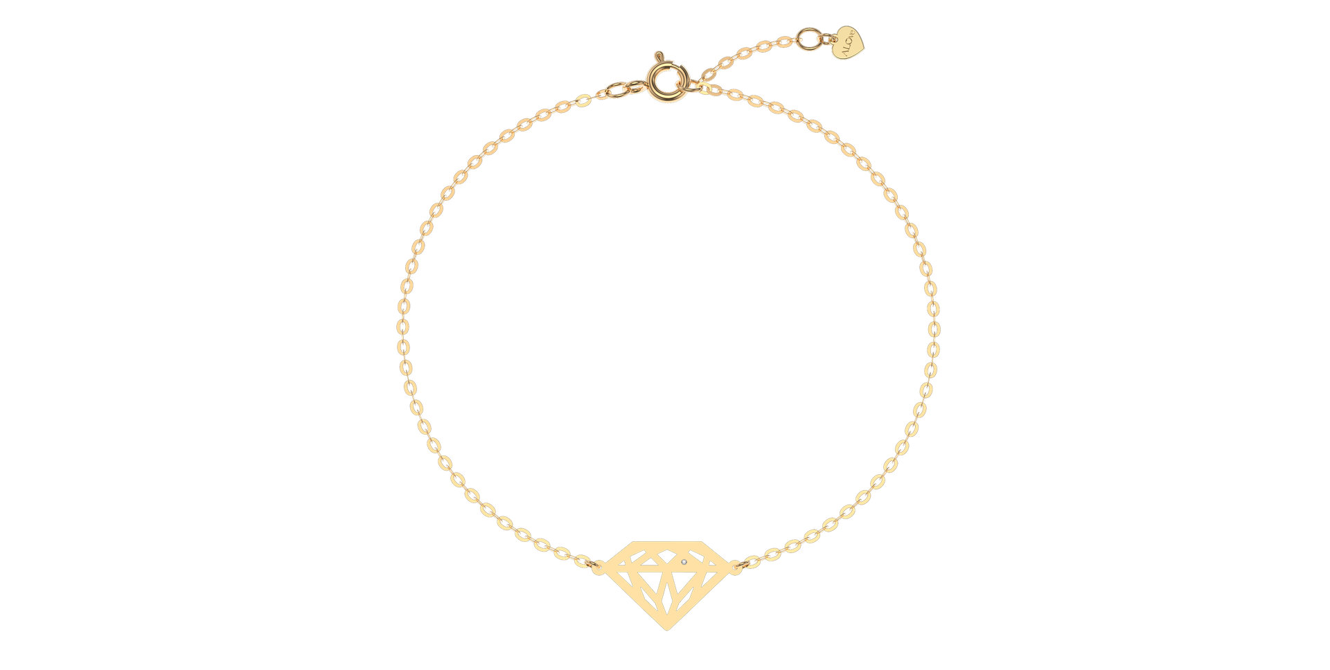 Náramek s diamantem Diamond