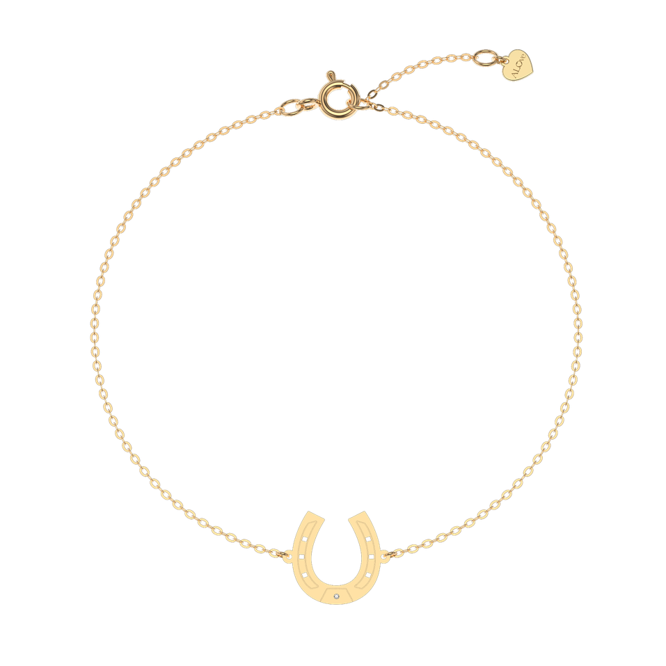 Náramek s diamantem Horseshoe