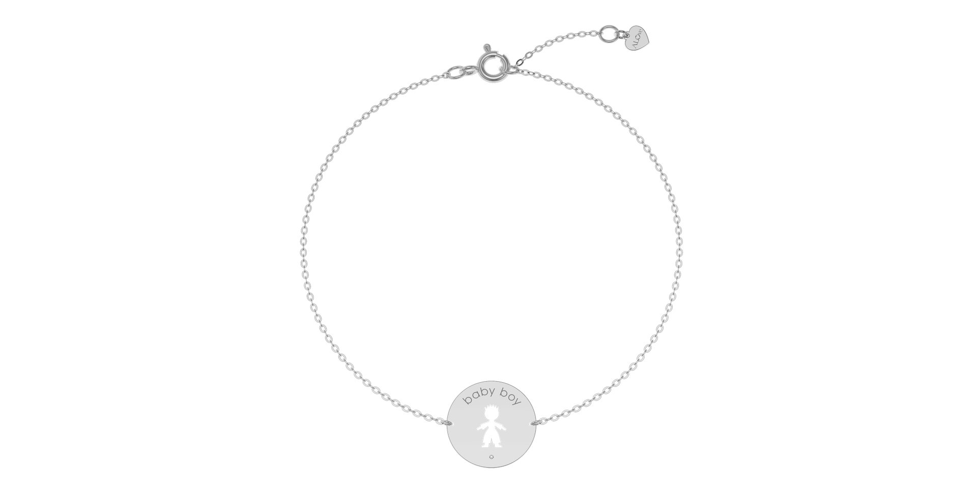 Náramek s diamantem Baby Boy