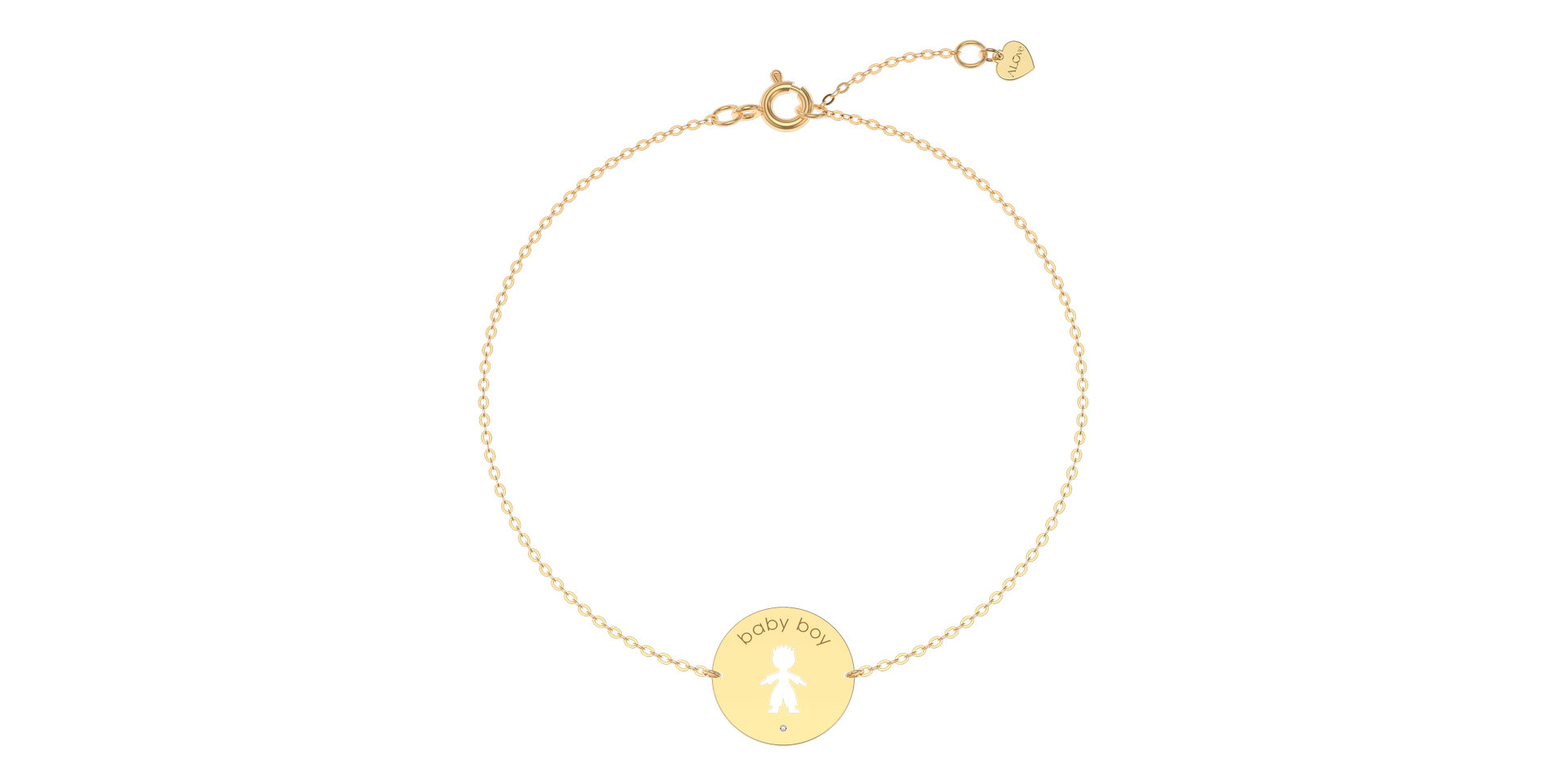 Náramek s diamantem Baby Boy