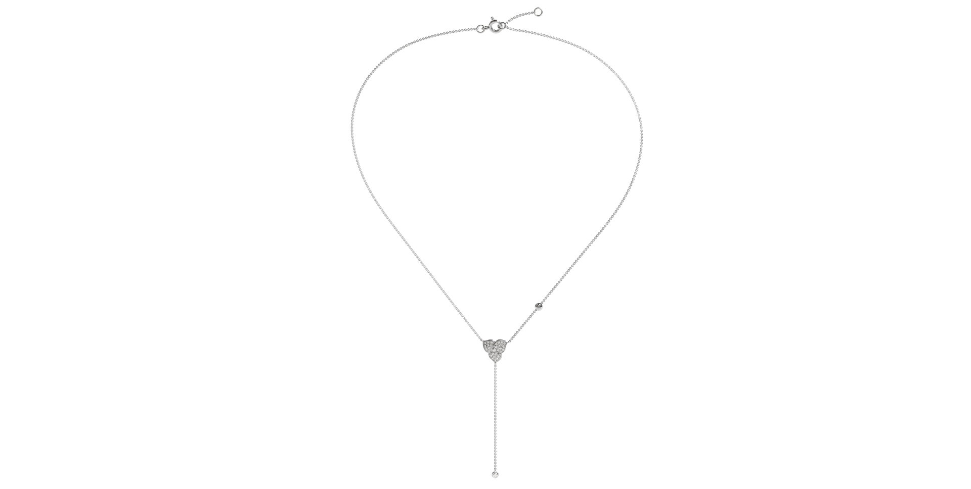 Náhrdelník s diamanty Petal Waterfall