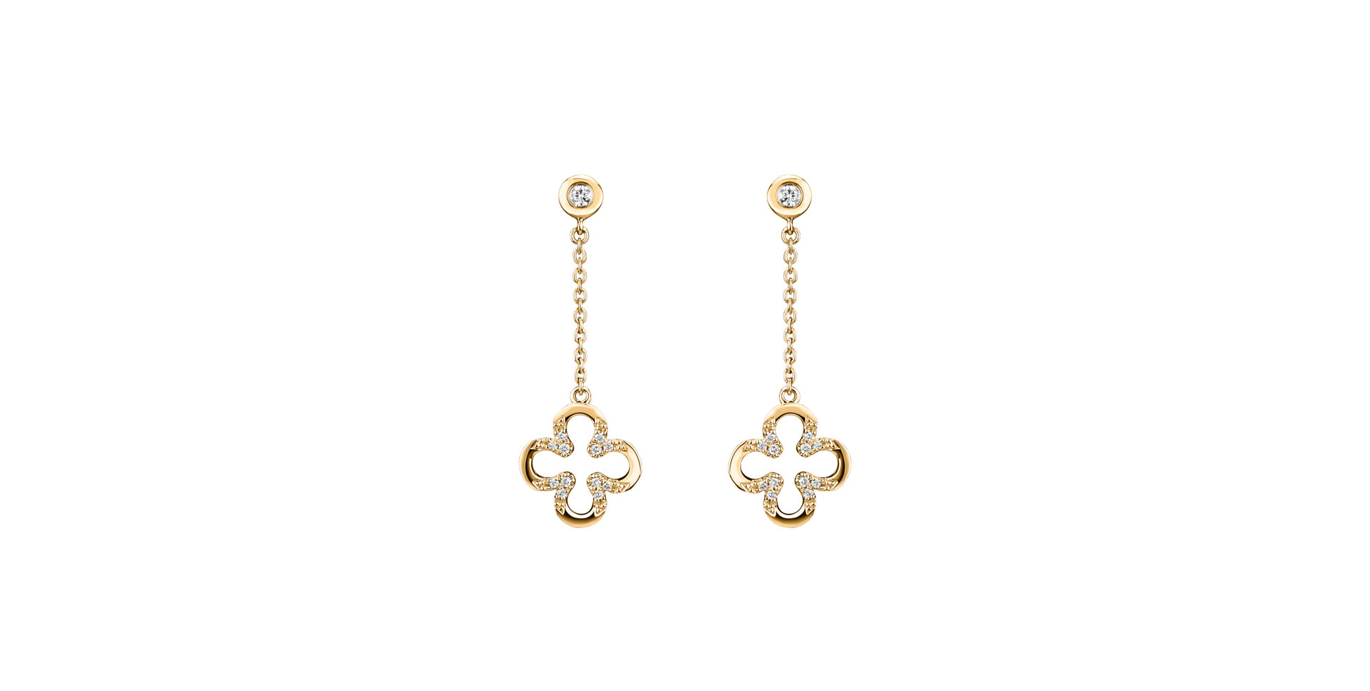 Náušnice s diamanty Great Pleasure