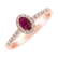 Prsten s diamanty a rubínem Princess6