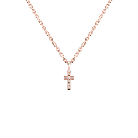 Přívěsek s diamanty Small Cross