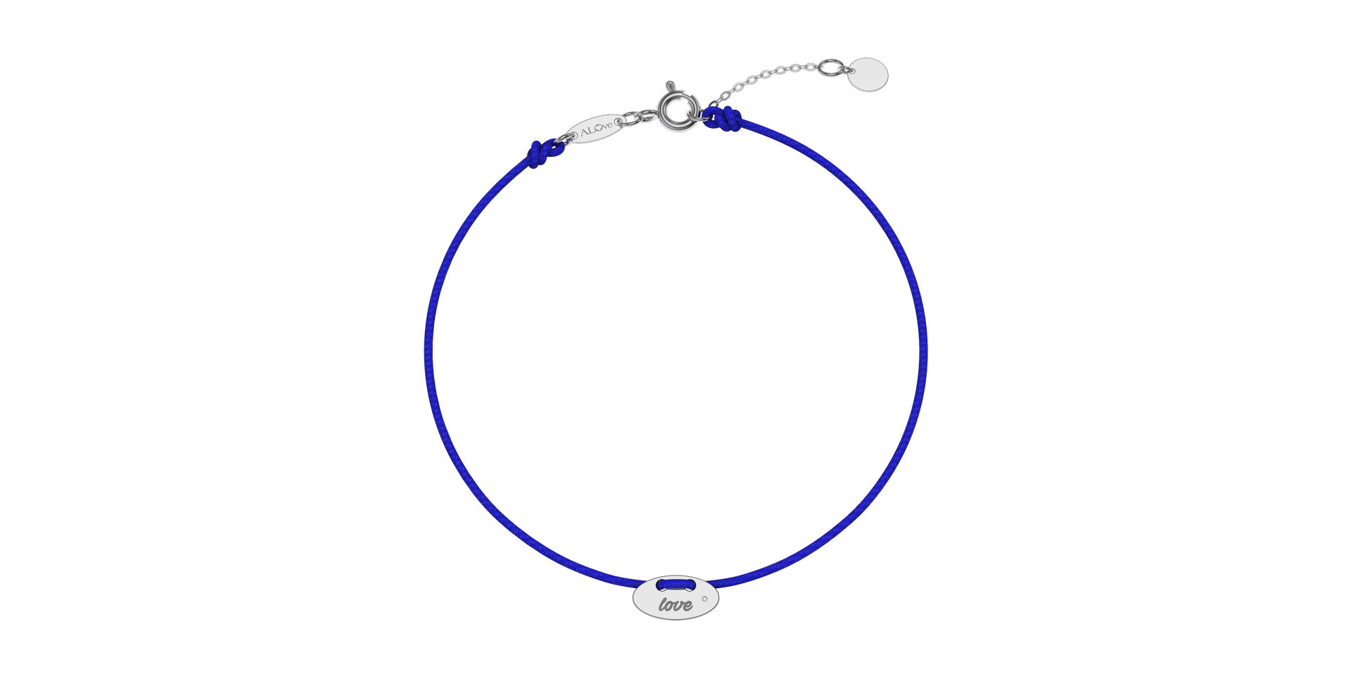 Diamantový náramek se šňůrkou Mini Stamp