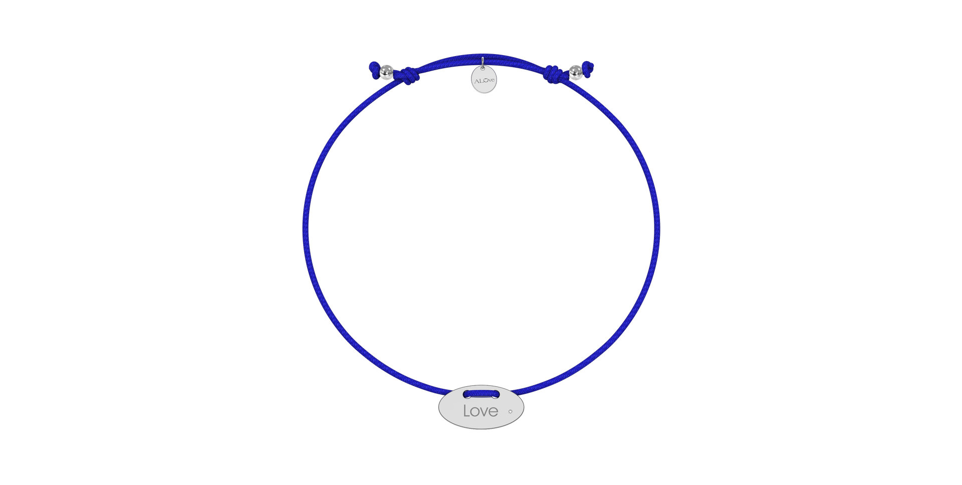 Diamantový náramek se šňůrkou Stamp