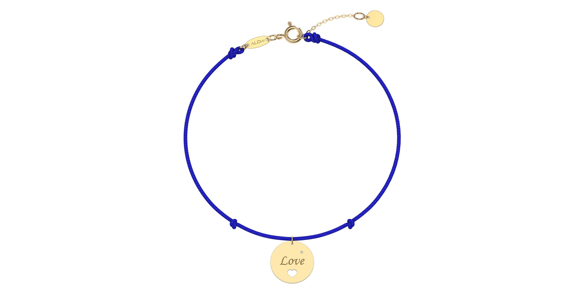 Diamantový náramek se šňůrkou Love Magical