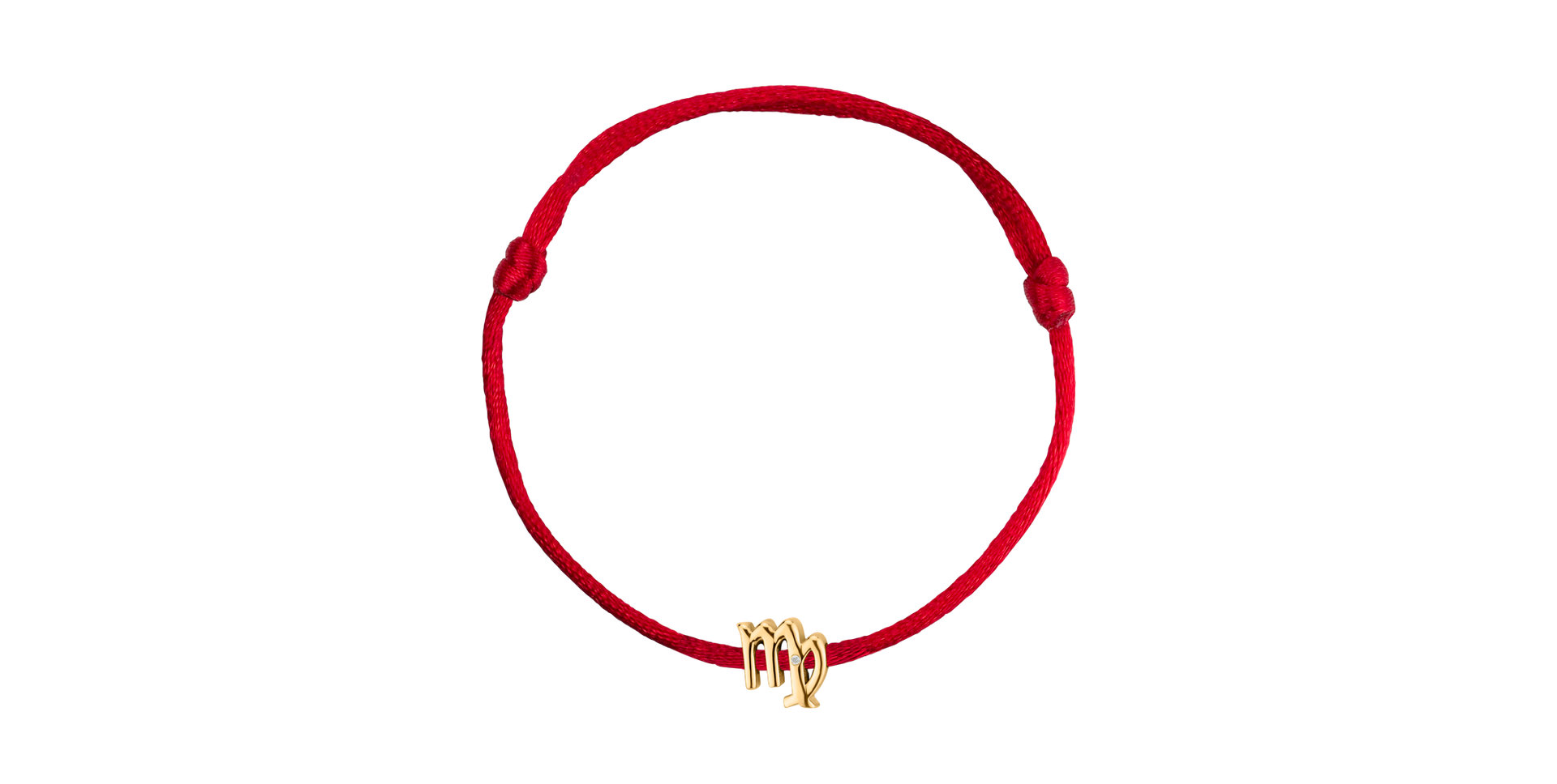 Diamantový náramek se šňůrkou Virgo