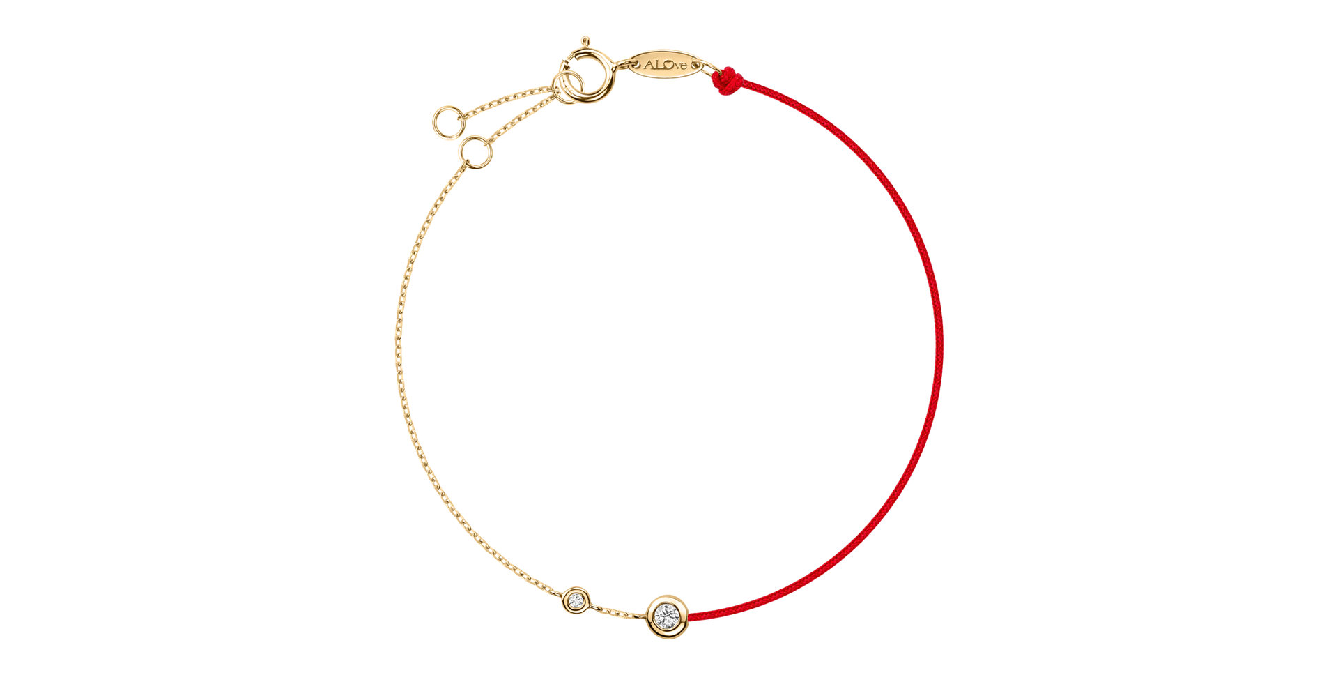 Diamantový náramek se šňůrkou Effect Dots