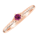 Prsten s rhodolitem Fancy Dream5