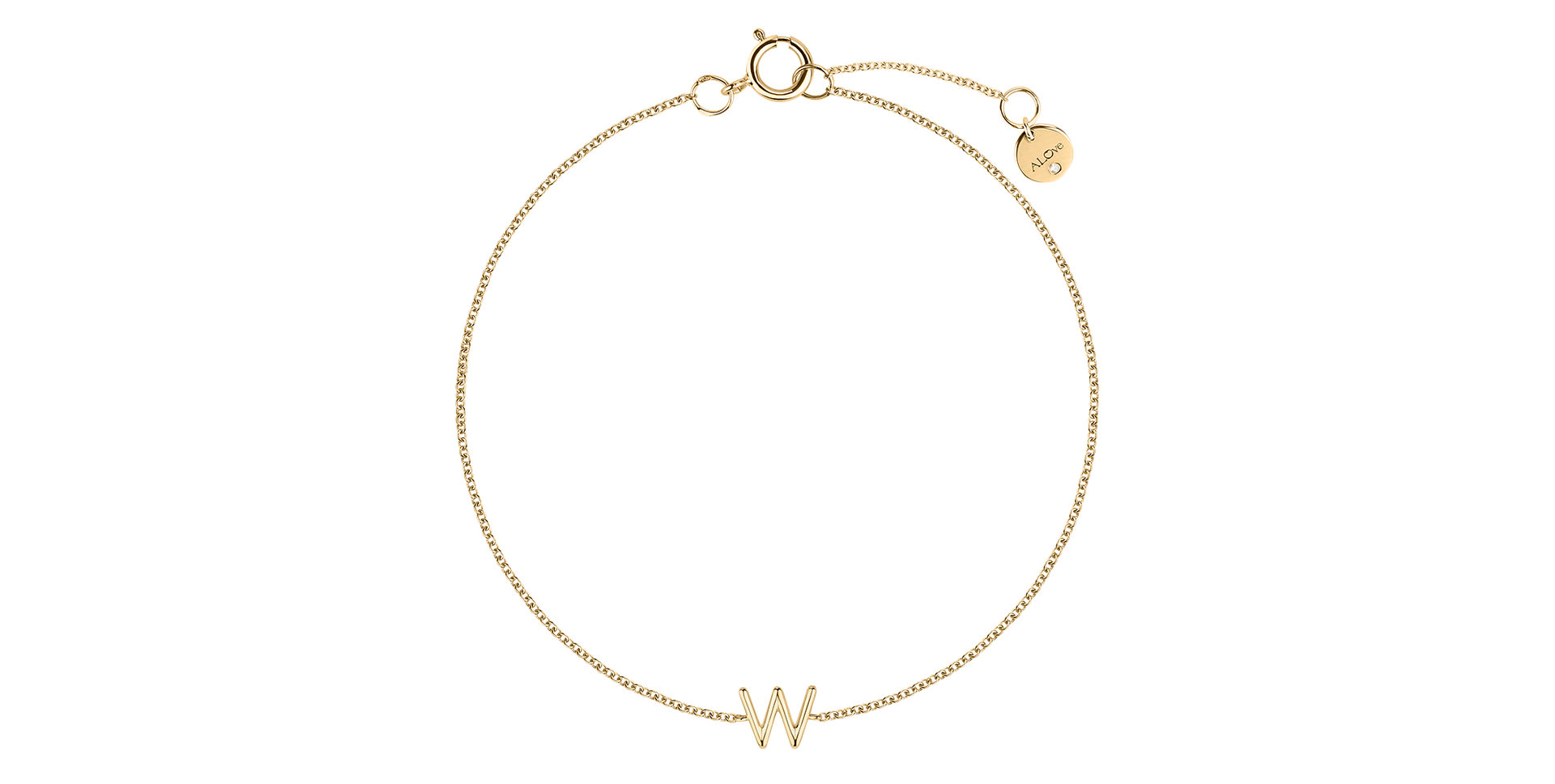 Náramek s diamantem Round Line W