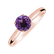 Prsten s ametystem brazil Bonbon6
