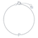 Náramek s diamantem Round Line P6