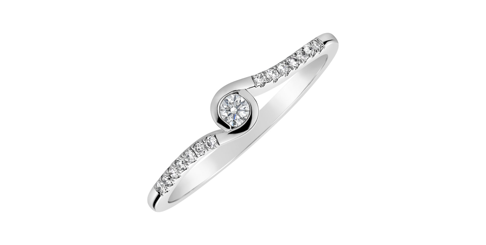 Prsten s diamanty Love Poem