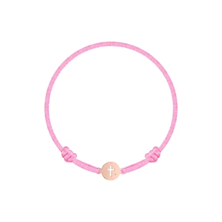 Dětský diamantový náramek se šňůrkou Cross Circle