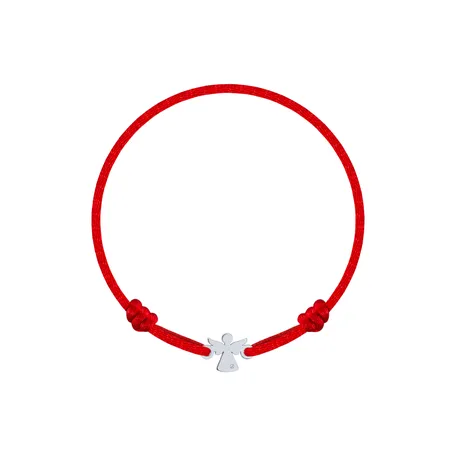 Dětský diamantový náramek se šňůrkou Angel
