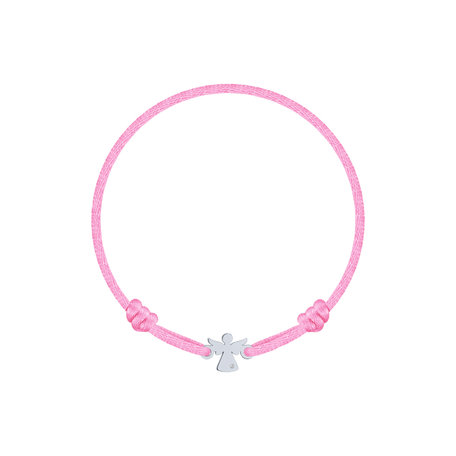 Dětský diamantový náramek se šňůrkou Angel
