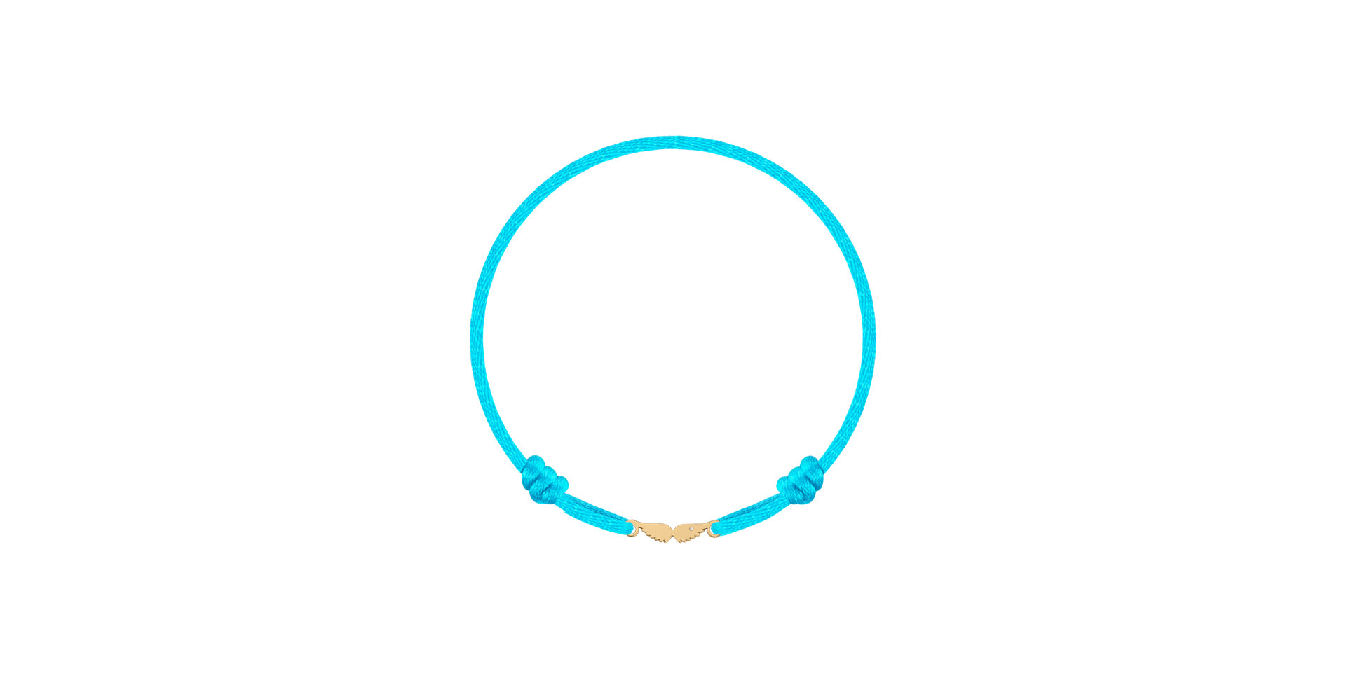 Dětský diamantový náramek se šňůrkou Angel Wings