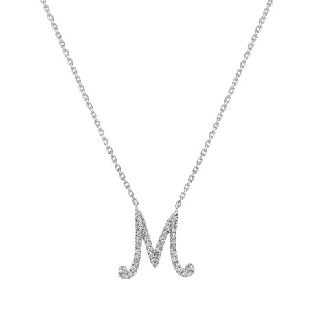 Náhrdelník s diamanty Curly Glitter M