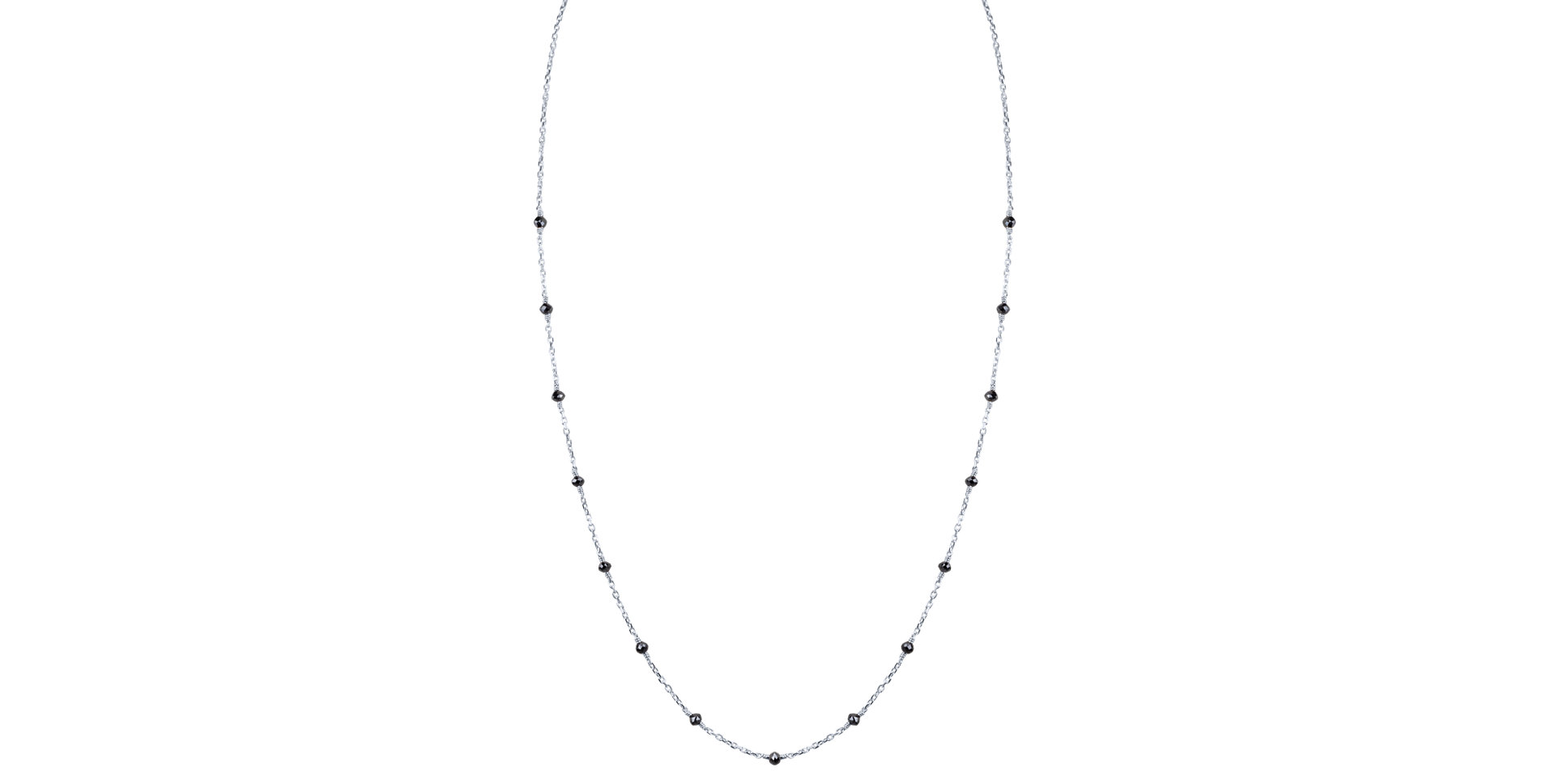 Náhrdelník s černými diamanty Dark Melody