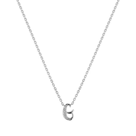Náhrdelník s diamanty Curly Diamonds G