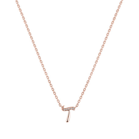 Náhrdelník s diamanty Curly Diamonds T