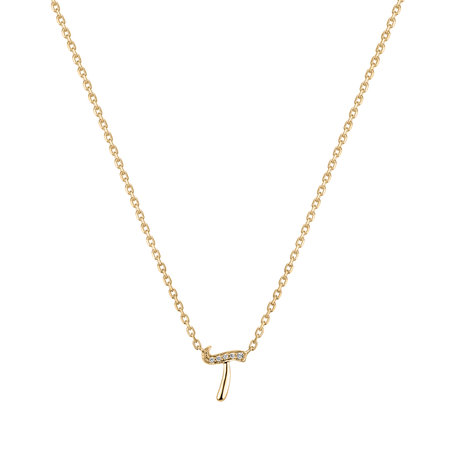 Náhrdelník s diamanty Curly Diamonds T